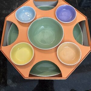 Williams Sonoma Jasmine condiment Ceramic Bowl Set